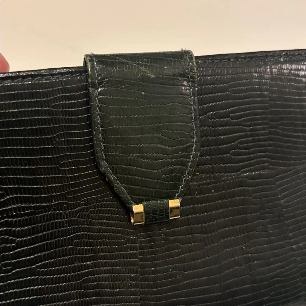 🎀Vintage🎀 Parri’s Firenze Leather Dark Green Wallet Made in Italy